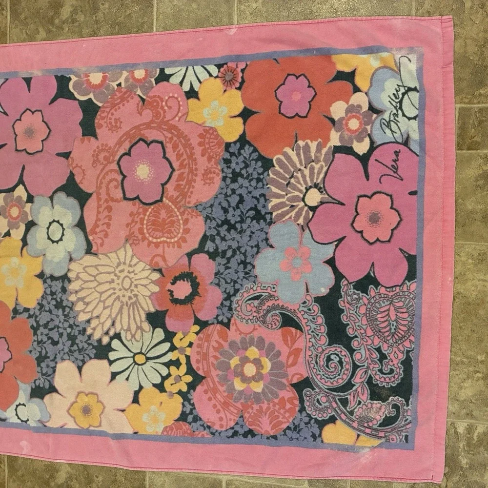 Vera Bradley Floral Garden Beach Towel Pool 58X32